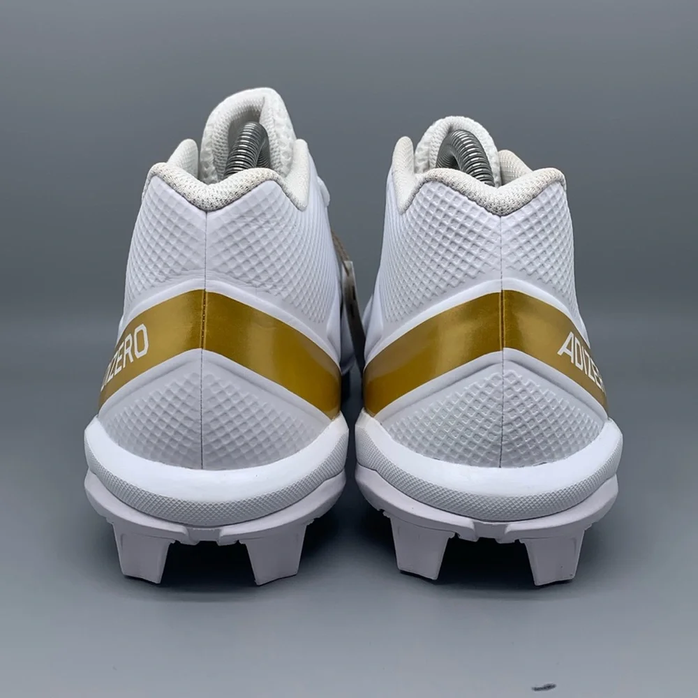 Adidas Adizero Impact.2 MD White Gold Football Cleats IF5106 Men’s Sz‎ 12 NWT